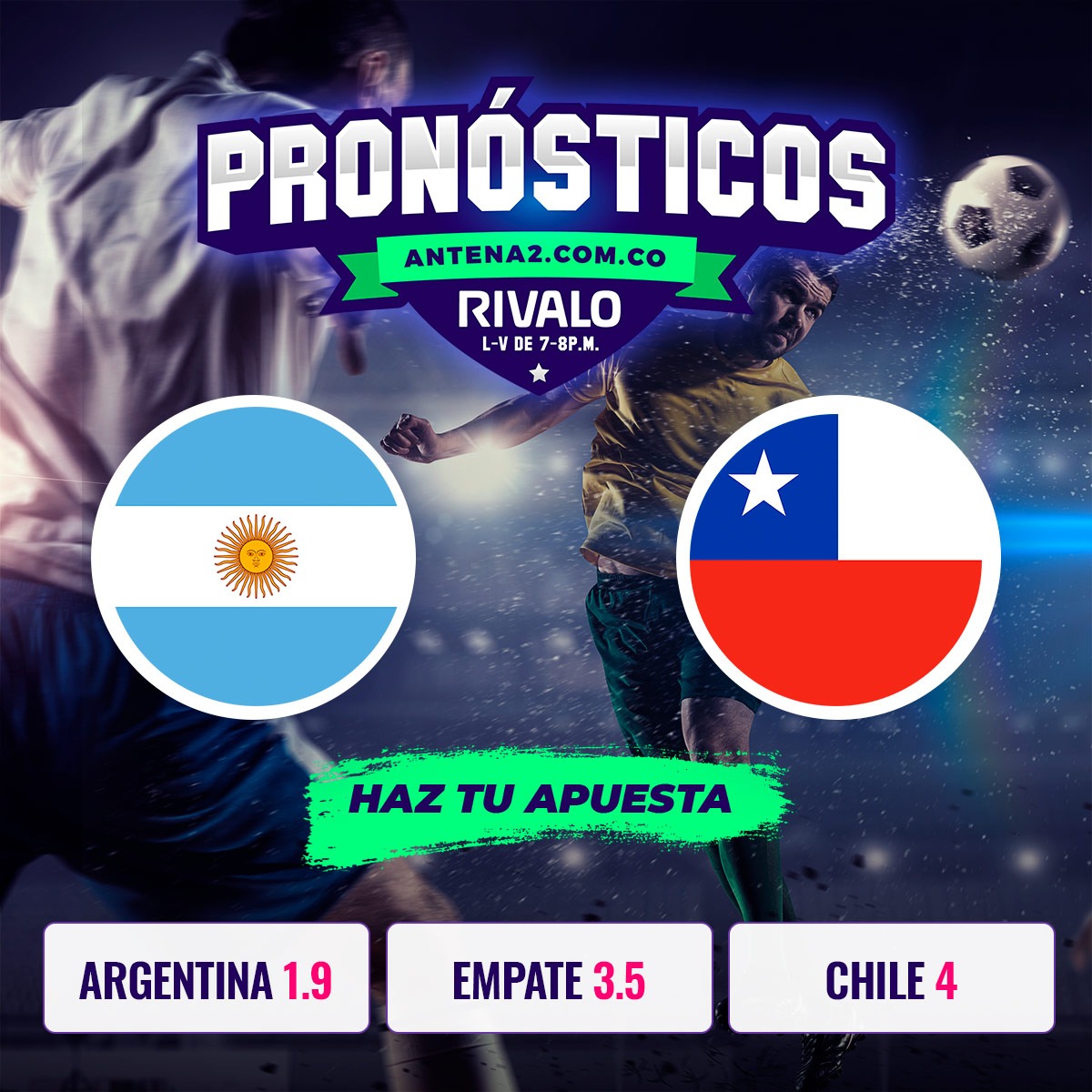 Argentina vs Chile EN VIVO - Tercer puesto Copa América | Antena 2