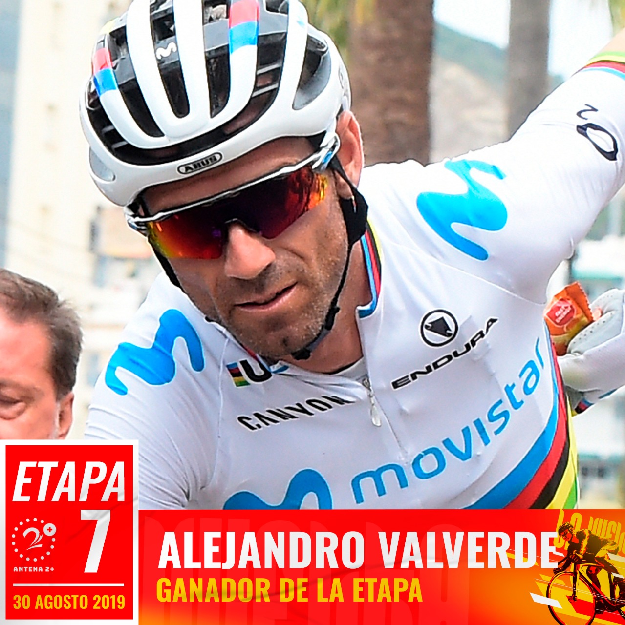 Alejandro Valverde ganó la séptima etapa de la Vuelta a España